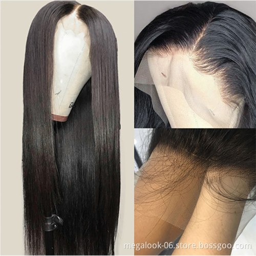 Wholesale Preplucked Virgin Raw Cuticle Aligned Human Hair, Transparent Lace Frontal Wig Vendors